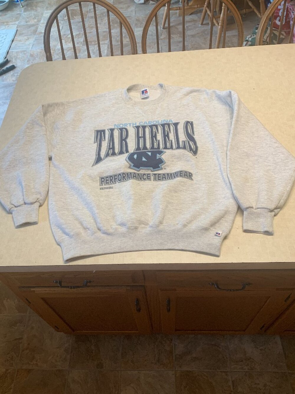 Vintage 90’s North Carolina Tar Heels Russell Athletic Sweatshirt XL USA